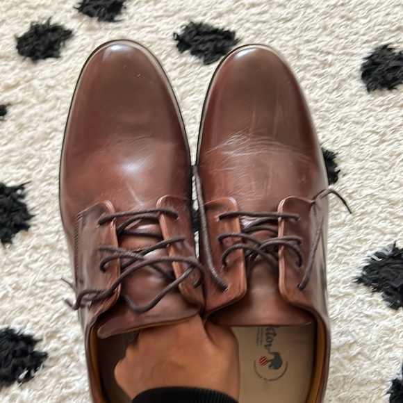 Viktor 9.5 Men's Brown Leather Dress Shoes - Picture 10 of 12